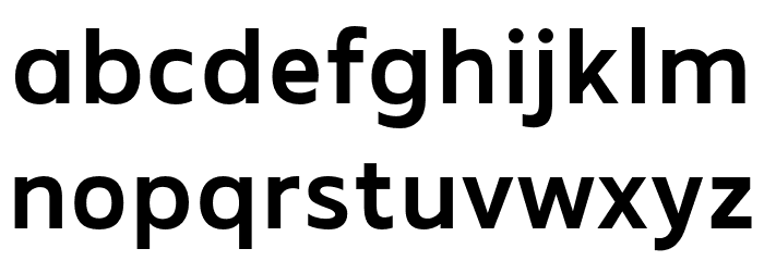 MADEFutureX-Medium Font LOWERCASE