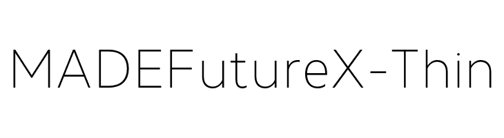 MADEFutureX-Thin  لخطوط تنزيل