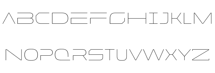 MADEFutureXHEADER-Line Font LOWERCASE