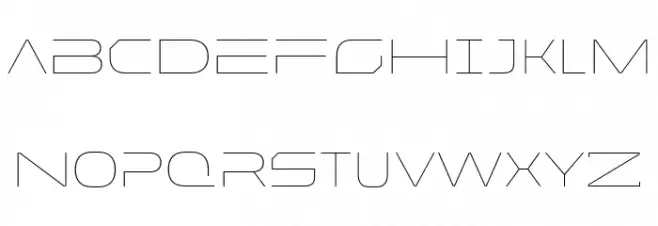 MADEFutureXHEADER-Line Шрифта строчной