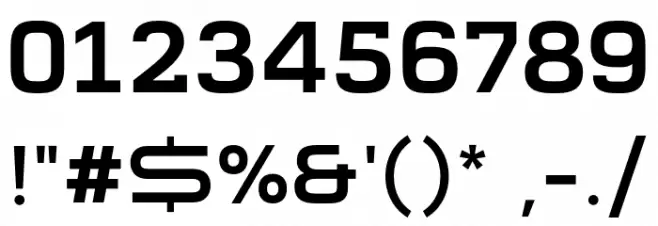 MADEFutureXHEADER-Medium Font OTHER CHARS