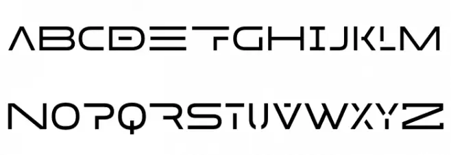 MADEFutureXHEADER フォント 大文字