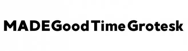 MADEGoodTimeGrotesk  नि: शुल्क फ़ॉन्ट्स डाउनलोड