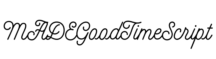 MADEGoodTimeScript  Descarca Fonturi Gratis