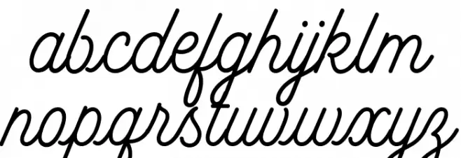 MADEGoodTimeScript Polices MINUSCULES