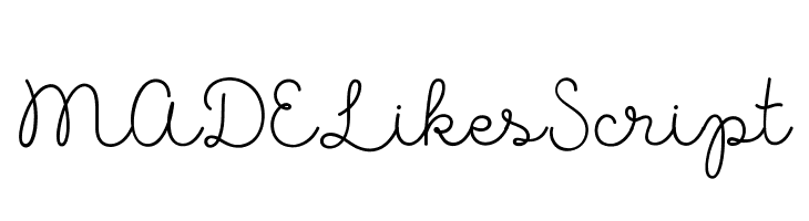 MADELikesScript Font