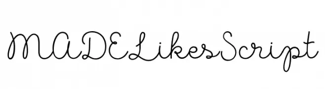 MADELikesScript  Frei Schriftart Herunterladen
