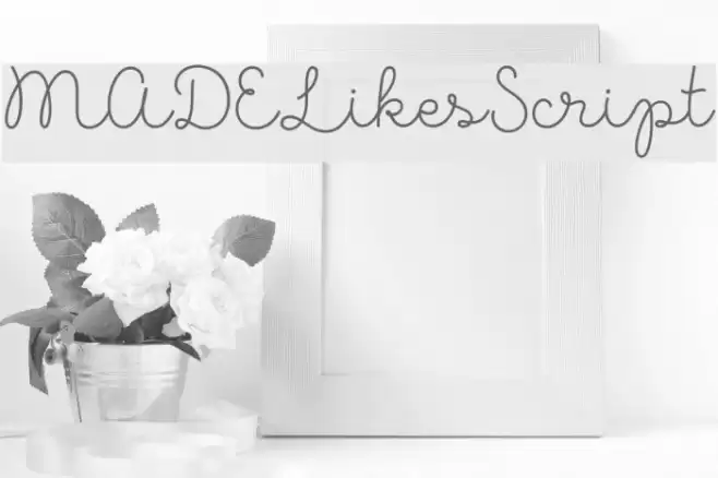 MADELikesScript Шрифта examples