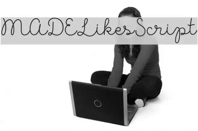MADELikesScript Шрифта examples