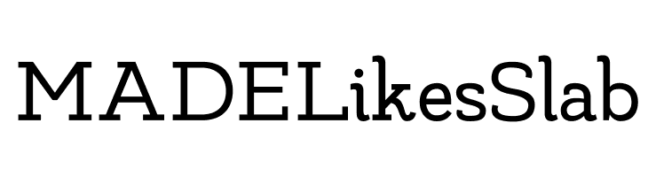 MADELikesSlab  font caratteri gratis