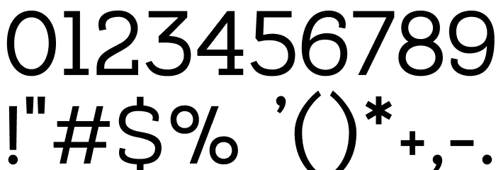 MADELikesSlab Font OTHER CHARS