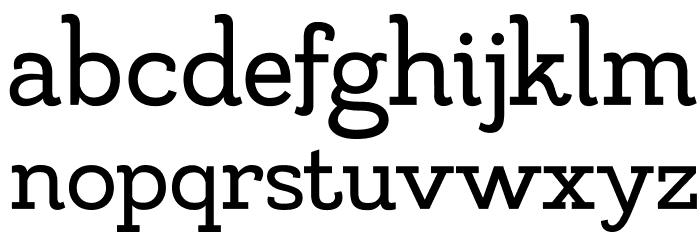 MADELikesSlab Font LOWERCASE