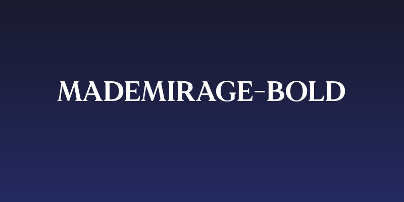 MADEMirage-Bold Social Header