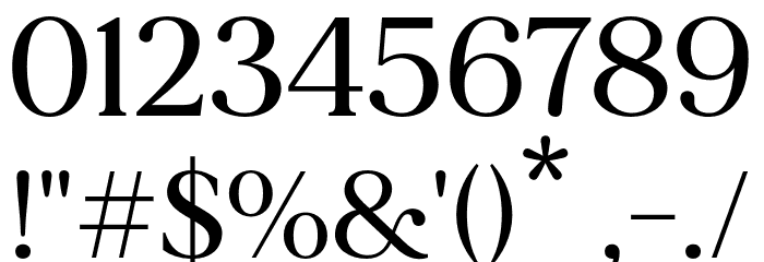 MADEMirage-Medium Font OTHER CHARS
