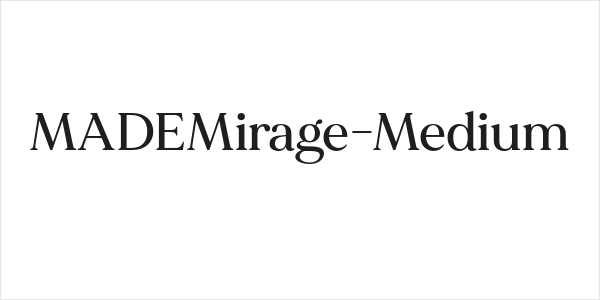 MADEMirage-Medium Logo