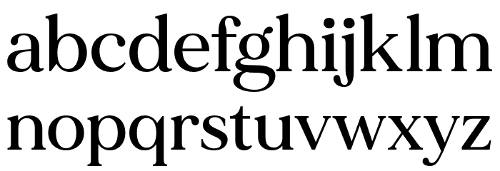 MADEMirage-Medium Font LOWERCASE