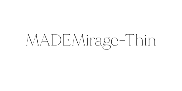MADEMirage-Thin Logo