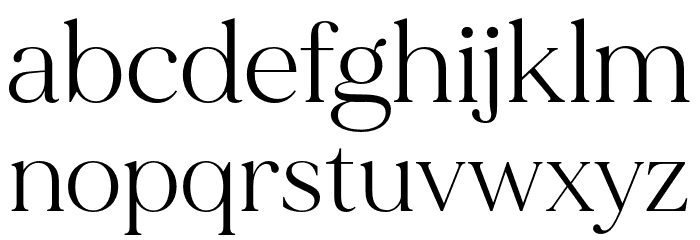 MADEMirage Font LOWERCASE
