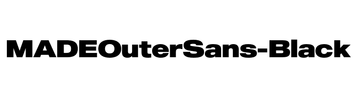MADEOuterSans-Black  Fuentes Gratis Descargar