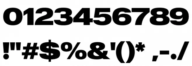 MADEOuterSans-Black Font OTHER CHARS