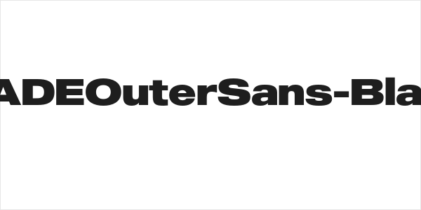 MADEOuterSans-Black Logo