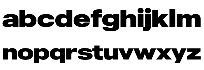 MADEOuterSans-Black Font LOWERCASE