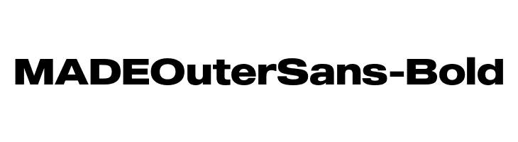 MADEOuterSans-Bold  Frei Schriftart Herunterladen