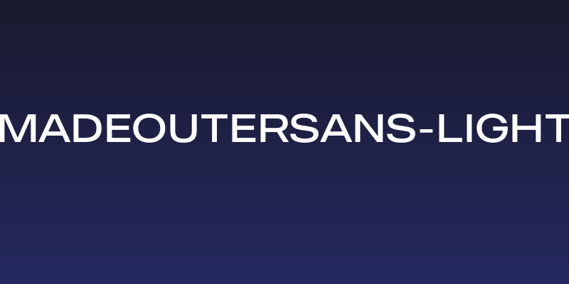 MADEOuterSans-Light Social Header