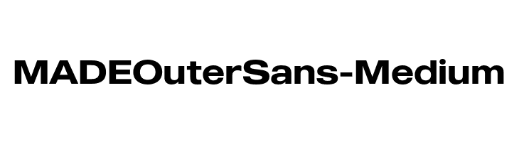 MADEOuterSans-Medium  Descarca Fonturi Gratis
