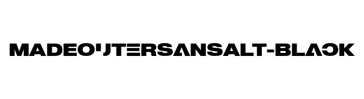 MADEOuterSansAlt-Black Font