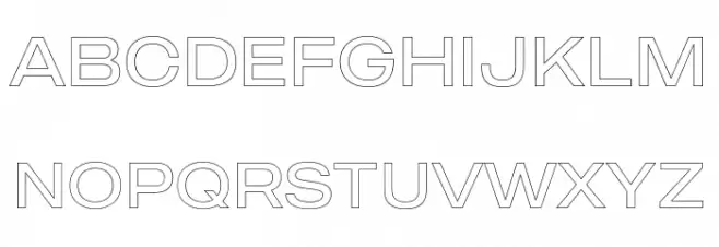 MADEOuterSansOutline-Light Polices MAJUSCULES