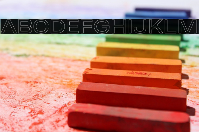 MADEOuterSansOutline-Light Font examples