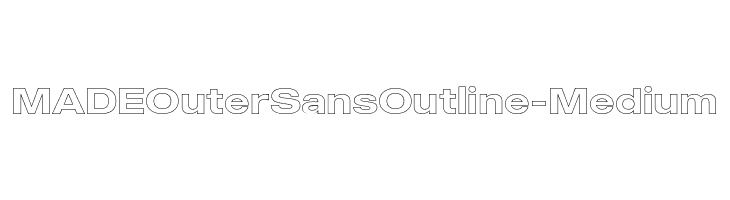 MADEOuterSansOutline-Medium Fuentes