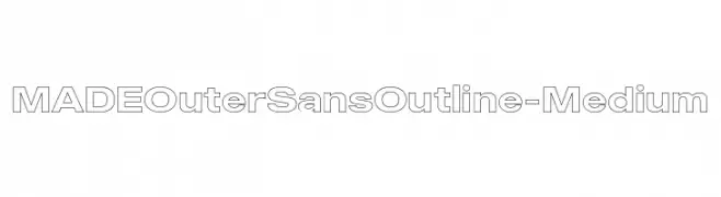 MADEOuterSansOutline-Medium  Descarca Fonturi Gratis