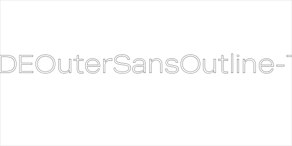 MADEOuterSansOutline-Thin Logo