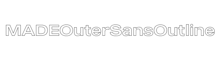 MADEOuterSansOutline Fuentes