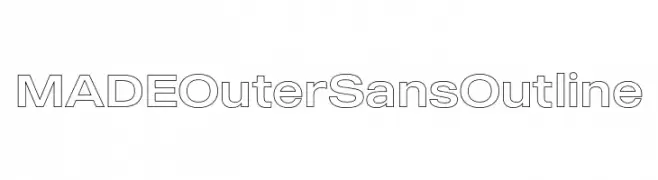 MADEOuterSansOutline  لخطوط تنزيل