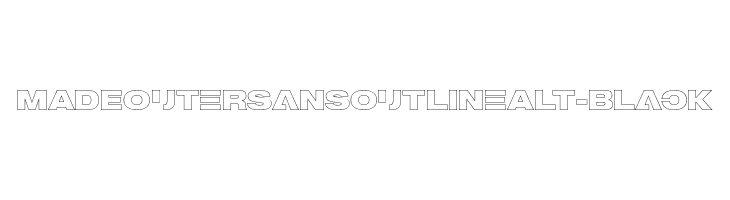 MADEOuterSansOutlineAlt-Black Polices