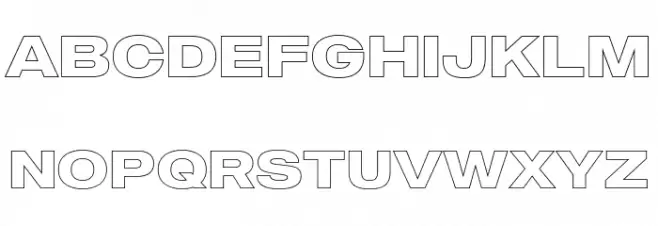 MADEOuterSansOutlineAlt-Bold フォント 大文字