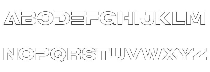 MADEOuterSansOutlineAlt-Bold Font LOWERCASE