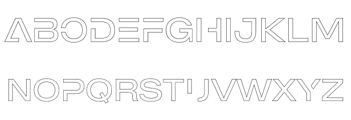 MADEOuterSansOutlineAlt-Light Font LOWERCASE