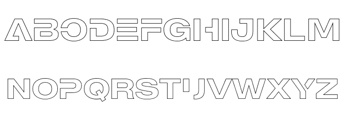 MADEOuterSansOutlineAlt-Medium Font LOWERCASE