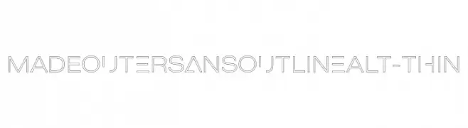 MADEOuterSansOutlineAlt-Thin  Descarca Fonturi Gratis