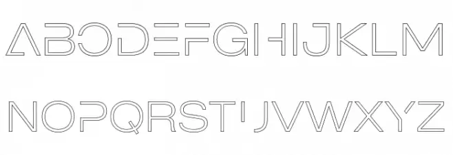 MADEOuterSansOutlineAlt-Thin フォント 小文字