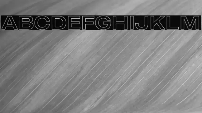 MADEOuterSansOutlineAlt Caratteri examples