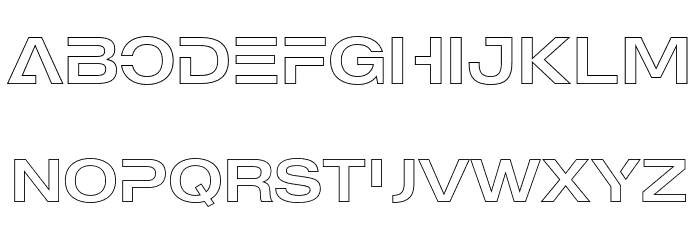 MADEOuterSansOutlineAlt Font LOWERCASE