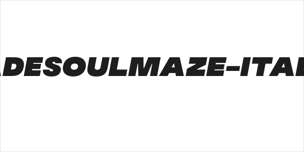 MADESoulmaze-Italic Logo