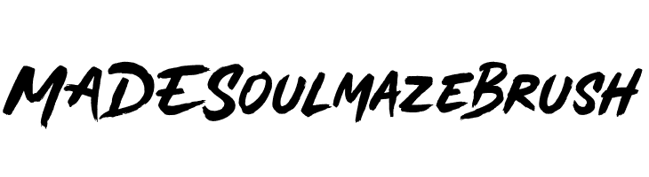 MADESoulmazeBrush  Descarca Fonturi Gratis