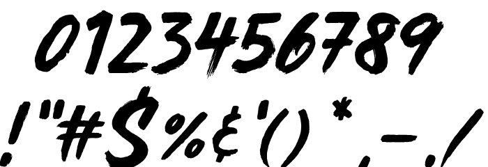 MADESoulmazeBrush Font OTHER CHARS