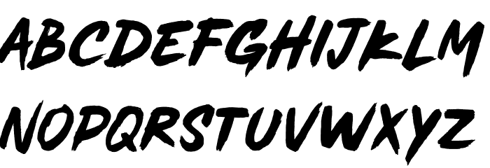 MADESoulmazeBrush Font LOWERCASE